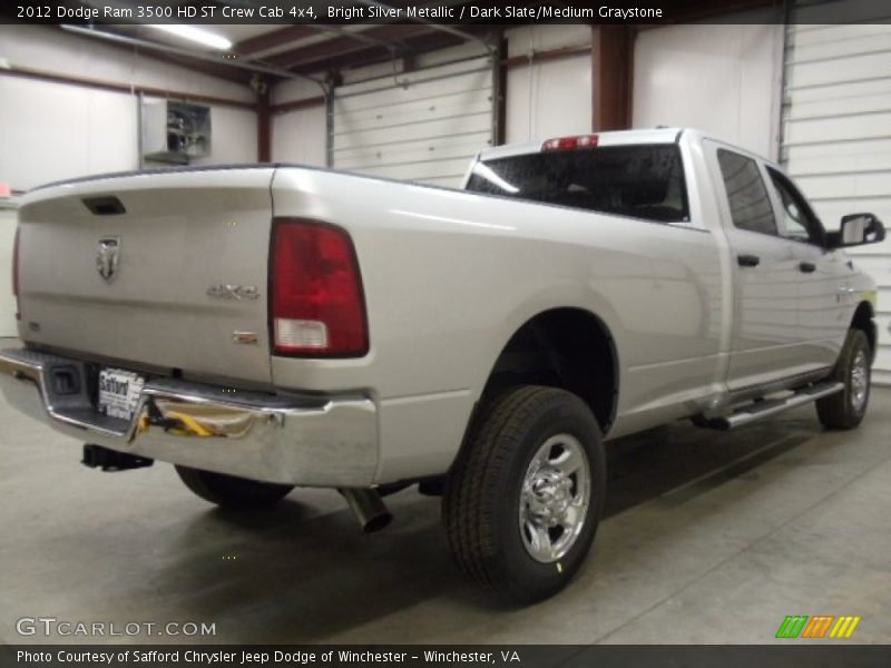 Bright Silver Metallic / Dark Slate/Medium Graystone 2012 Dodge Ram 3500 HD ST Crew Cab 4x4