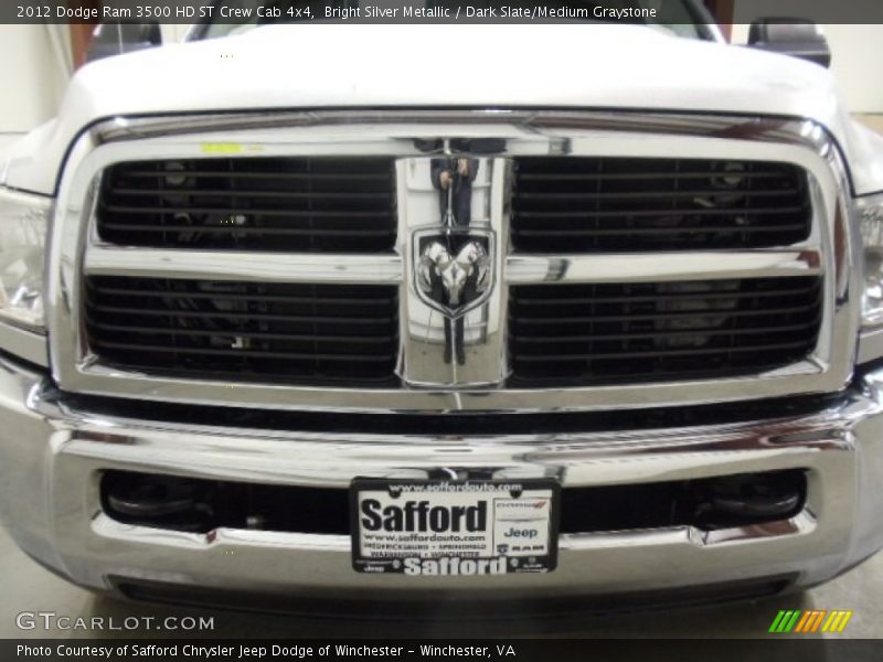 Bright Silver Metallic / Dark Slate/Medium Graystone 2012 Dodge Ram 3500 HD ST Crew Cab 4x4