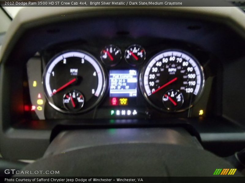Bright Silver Metallic / Dark Slate/Medium Graystone 2012 Dodge Ram 3500 HD ST Crew Cab 4x4