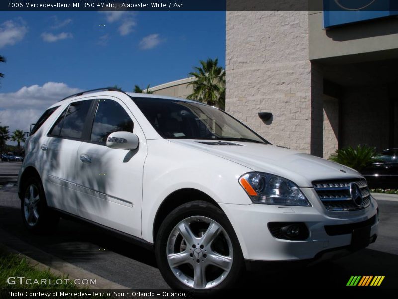 Alabaster White / Ash 2006 Mercedes-Benz ML 350 4Matic