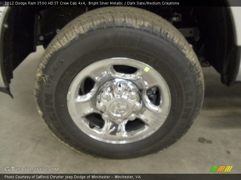 Bright Silver Metallic / Dark Slate/Medium Graystone 2012 Dodge Ram 3500 HD ST Crew Cab 4x4