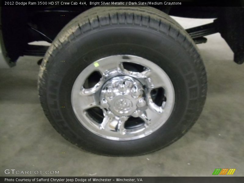 Bright Silver Metallic / Dark Slate/Medium Graystone 2012 Dodge Ram 3500 HD ST Crew Cab 4x4