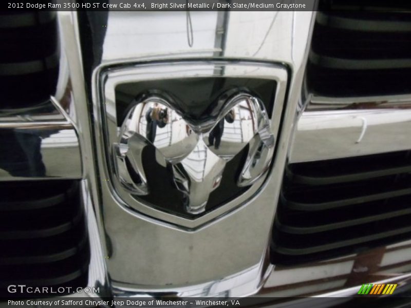 Bright Silver Metallic / Dark Slate/Medium Graystone 2012 Dodge Ram 3500 HD ST Crew Cab 4x4
