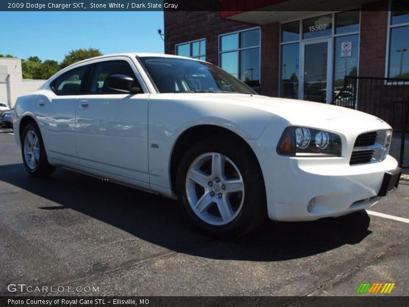 Stone White / Dark Slate Gray 2009 Dodge Charger SXT