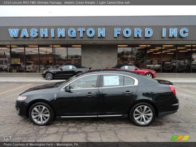 Atlantis Green Metallic / Light Camel/Olive Ash 2010 Lincoln MKS FWD Ultimate Package