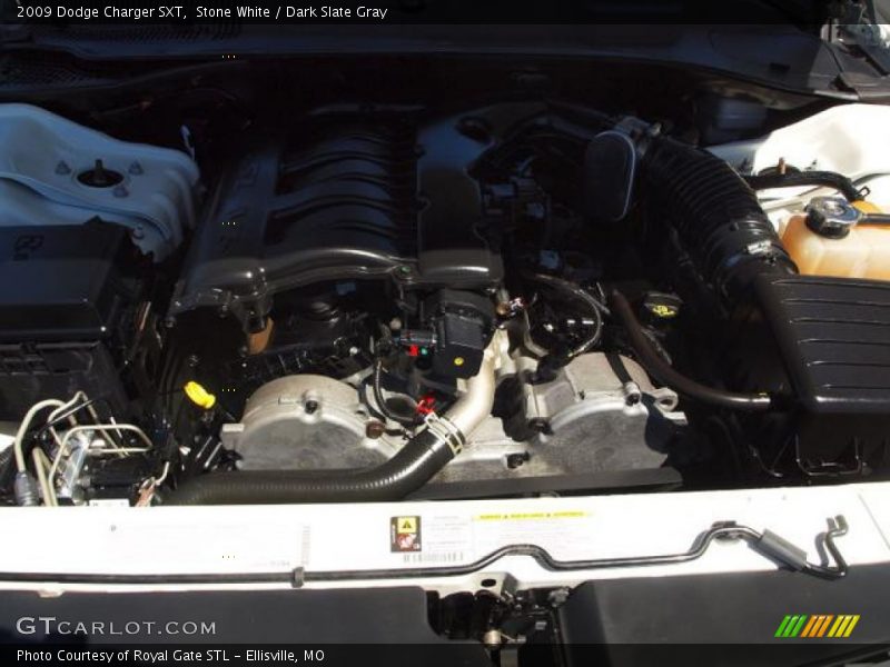 Stone White / Dark Slate Gray 2009 Dodge Charger SXT