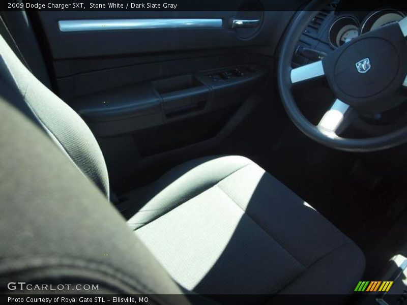 Stone White / Dark Slate Gray 2009 Dodge Charger SXT