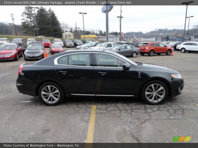 Atlantis Green Metallic / Light Camel/Olive Ash 2010 Lincoln MKS FWD Ultimate Package