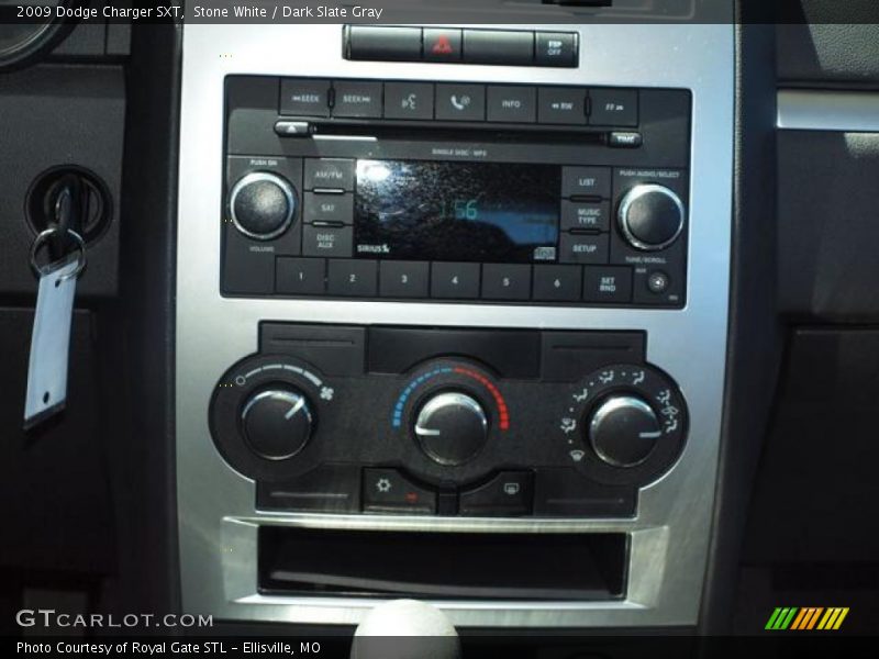 Stone White / Dark Slate Gray 2009 Dodge Charger SXT