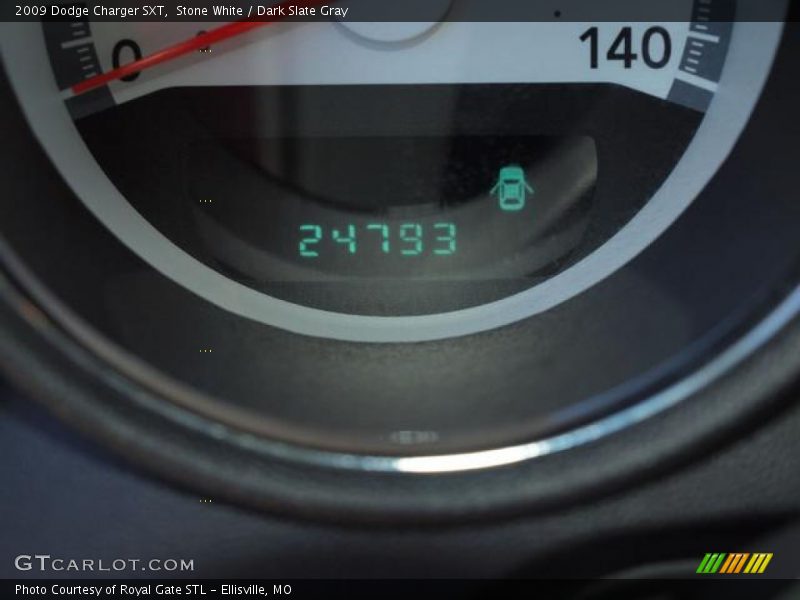 Stone White / Dark Slate Gray 2009 Dodge Charger SXT