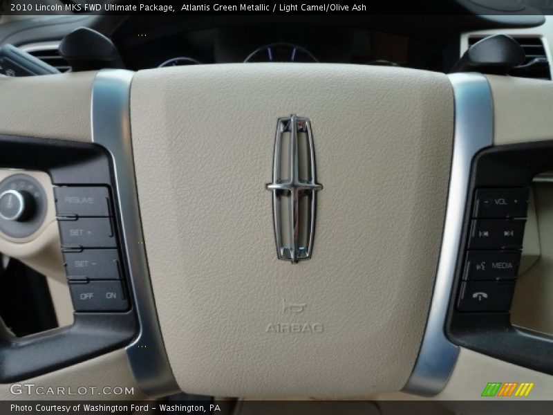 Atlantis Green Metallic / Light Camel/Olive Ash 2010 Lincoln MKS FWD Ultimate Package