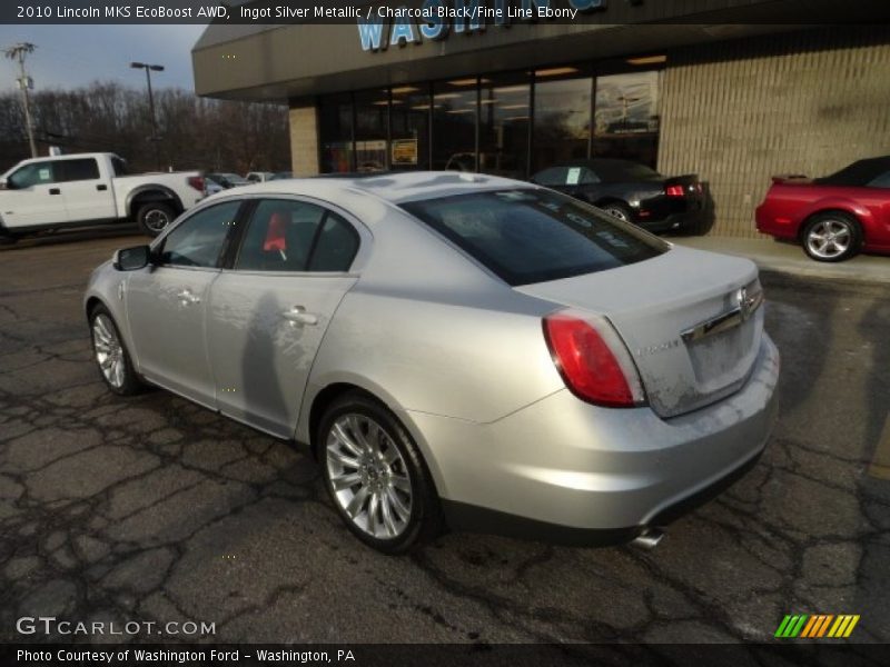Ingot Silver Metallic / Charcoal Black/Fine Line Ebony 2010 Lincoln MKS EcoBoost AWD