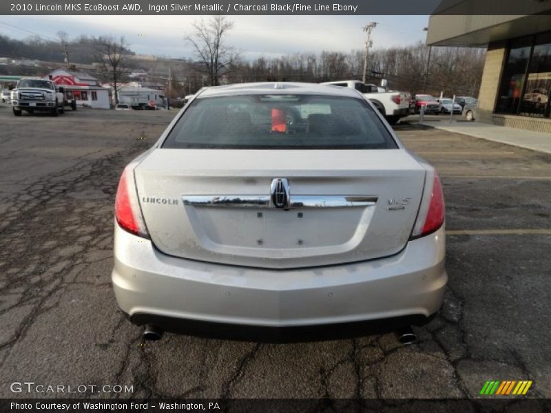 Ingot Silver Metallic / Charcoal Black/Fine Line Ebony 2010 Lincoln MKS EcoBoost AWD