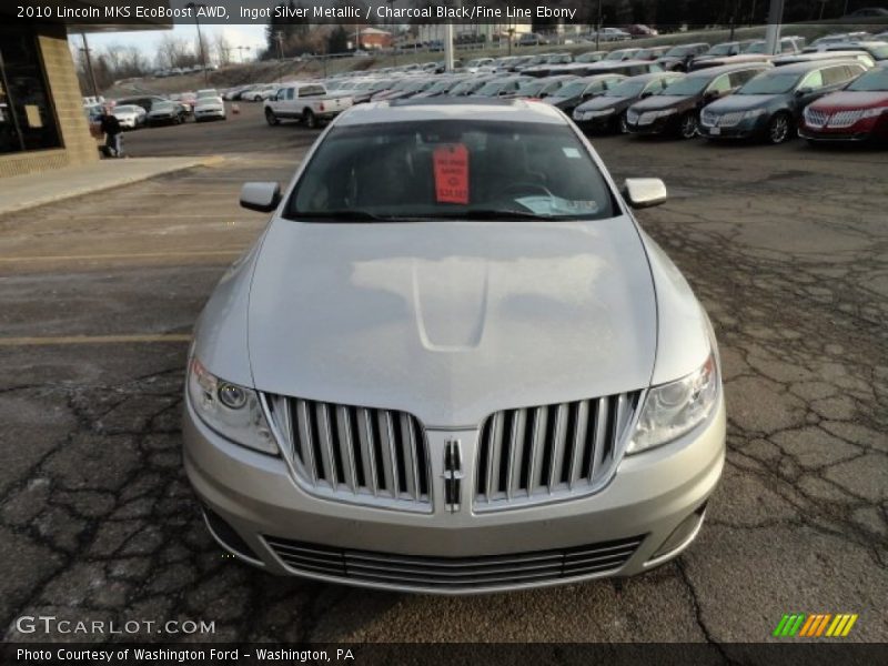 Ingot Silver Metallic / Charcoal Black/Fine Line Ebony 2010 Lincoln MKS EcoBoost AWD