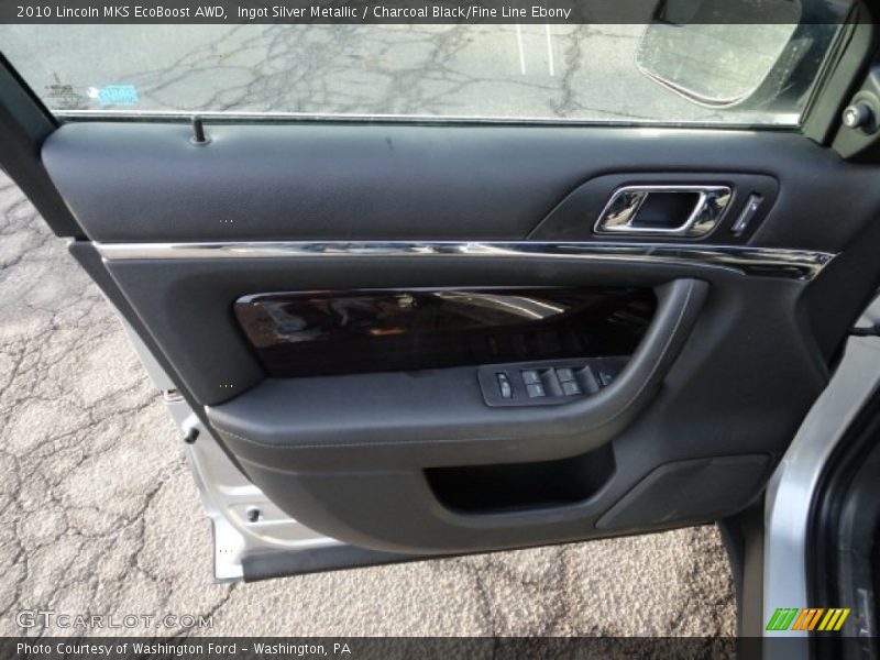 Ingot Silver Metallic / Charcoal Black/Fine Line Ebony 2010 Lincoln MKS EcoBoost AWD