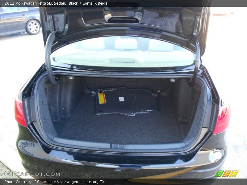 Black / Cornsilk Beige 2012 Volkswagen Jetta SEL Sedan