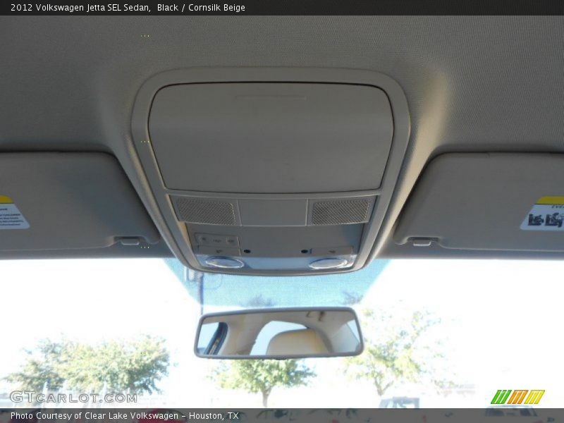 Black / Cornsilk Beige 2012 Volkswagen Jetta SEL Sedan