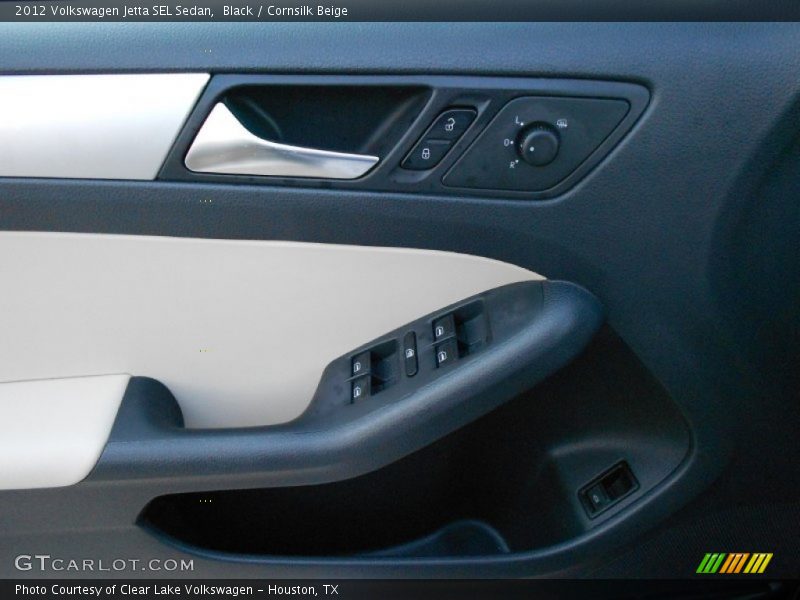 Black / Cornsilk Beige 2012 Volkswagen Jetta SEL Sedan