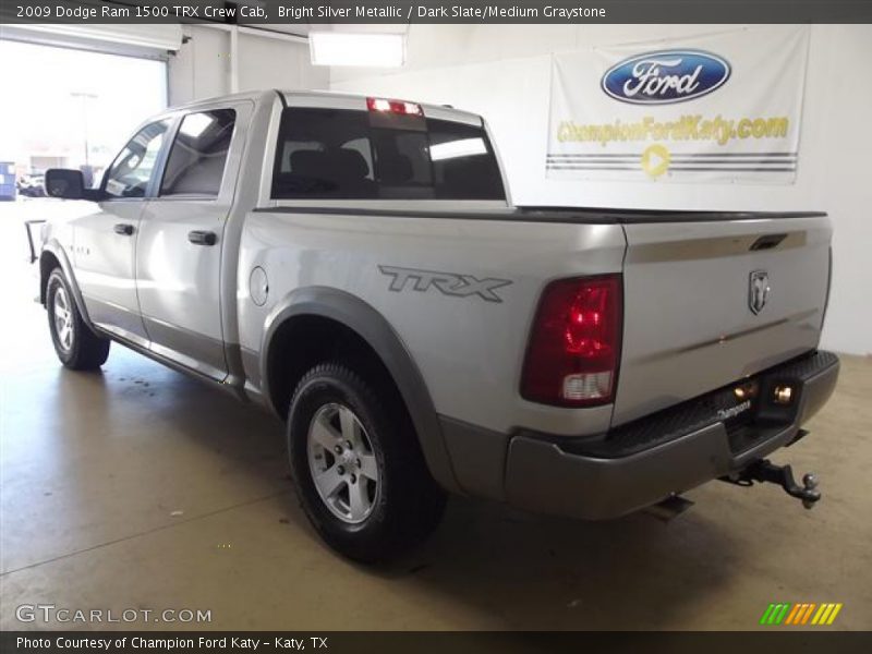 Bright Silver Metallic / Dark Slate/Medium Graystone 2009 Dodge Ram 1500 TRX Crew Cab