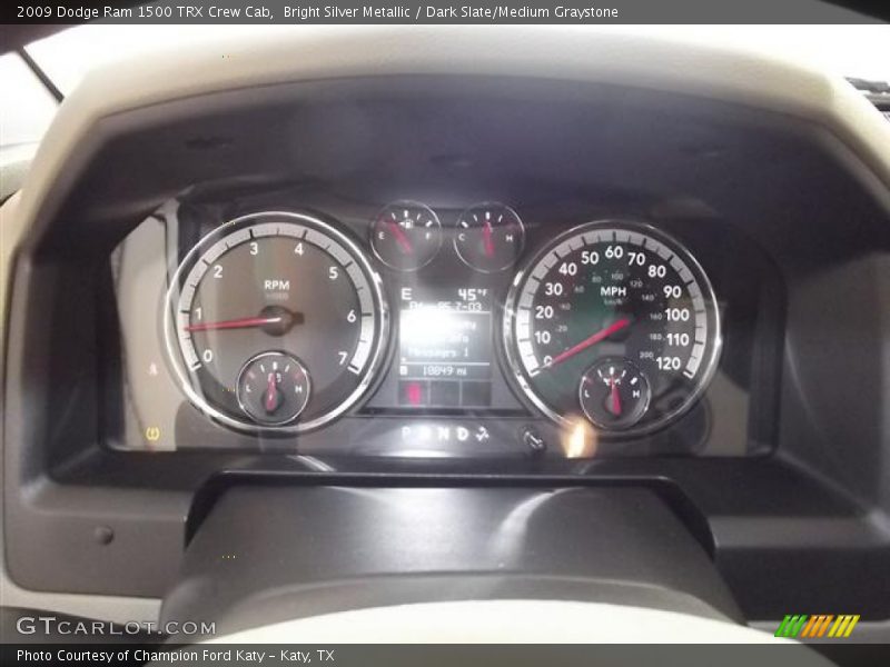 Bright Silver Metallic / Dark Slate/Medium Graystone 2009 Dodge Ram 1500 TRX Crew Cab