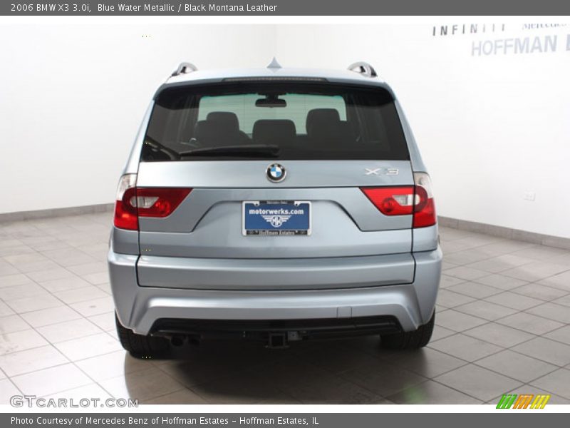 Blue Water Metallic / Black Montana Leather 2006 BMW X3 3.0i
