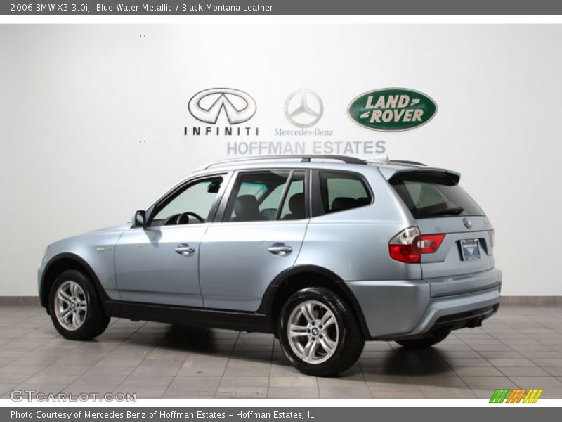 Blue Water Metallic / Black Montana Leather 2006 BMW X3 3.0i