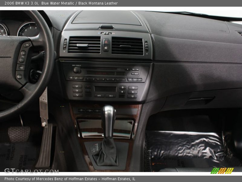 Blue Water Metallic / Black Montana Leather 2006 BMW X3 3.0i