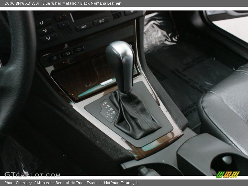 Blue Water Metallic / Black Montana Leather 2006 BMW X3 3.0i