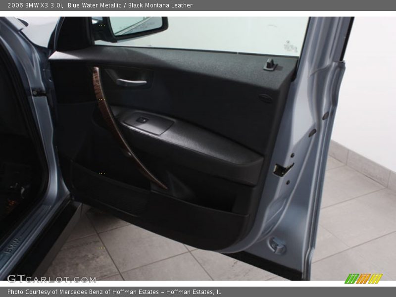 Blue Water Metallic / Black Montana Leather 2006 BMW X3 3.0i