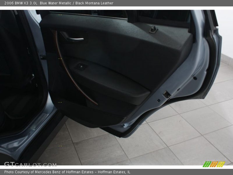 Blue Water Metallic / Black Montana Leather 2006 BMW X3 3.0i