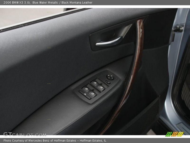 Blue Water Metallic / Black Montana Leather 2006 BMW X3 3.0i
