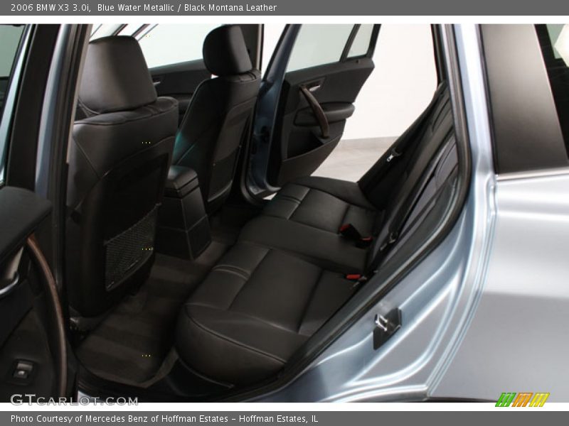 Blue Water Metallic / Black Montana Leather 2006 BMW X3 3.0i