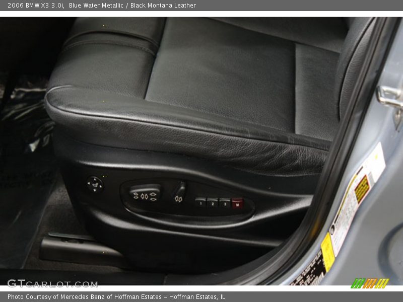 Blue Water Metallic / Black Montana Leather 2006 BMW X3 3.0i
