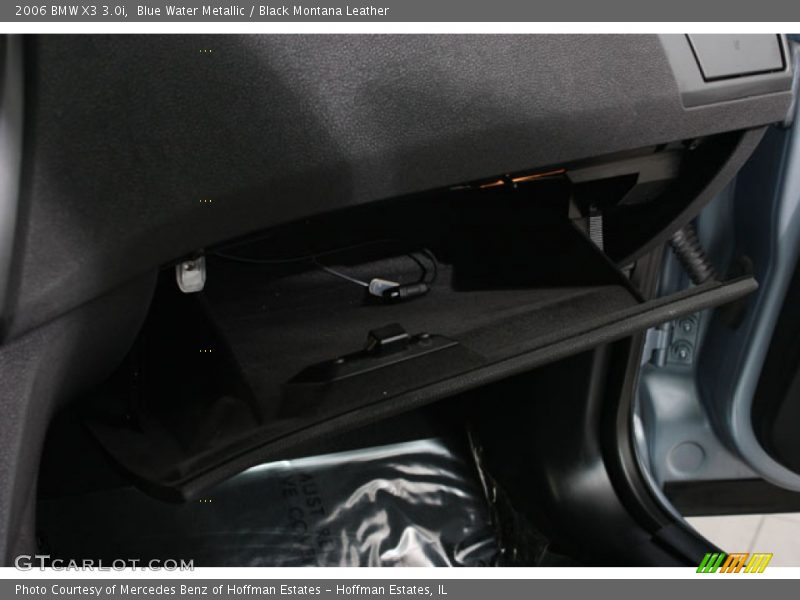 Blue Water Metallic / Black Montana Leather 2006 BMW X3 3.0i