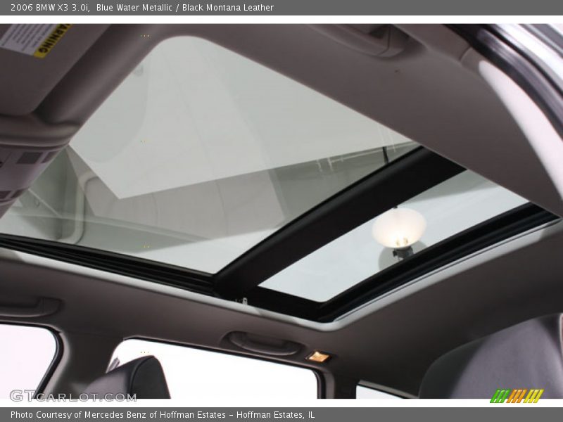 Blue Water Metallic / Black Montana Leather 2006 BMW X3 3.0i
