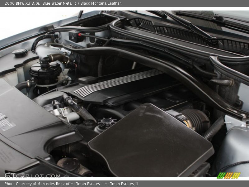 Blue Water Metallic / Black Montana Leather 2006 BMW X3 3.0i