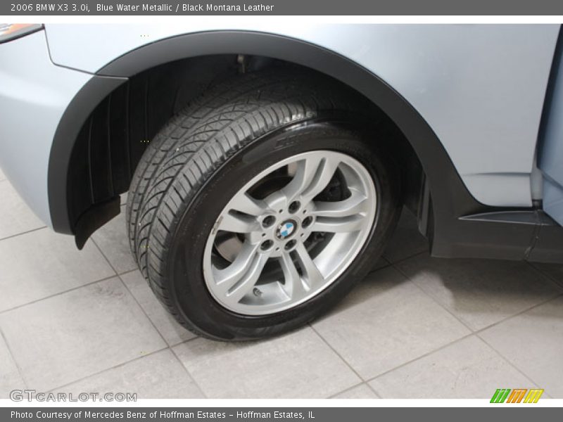 Blue Water Metallic / Black Montana Leather 2006 BMW X3 3.0i