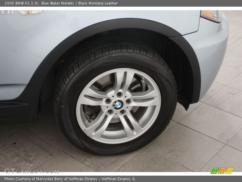 Blue Water Metallic / Black Montana Leather 2006 BMW X3 3.0i