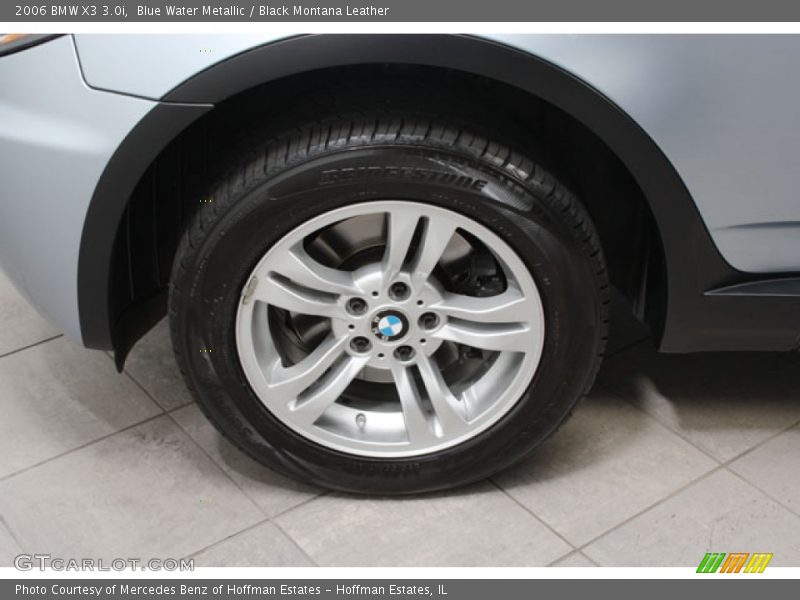 Blue Water Metallic / Black Montana Leather 2006 BMW X3 3.0i