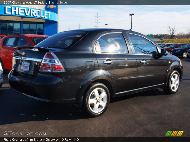 Black / Beige 2007 Chevrolet Aveo LT Sedan