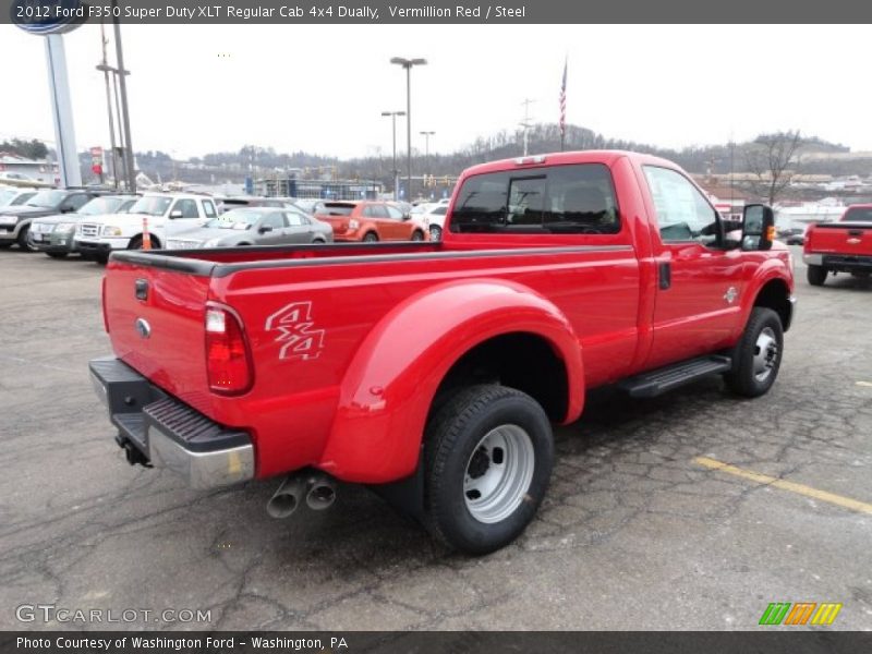  2012 F350 Super Duty XLT Regular Cab 4x4 Dually Vermillion Red