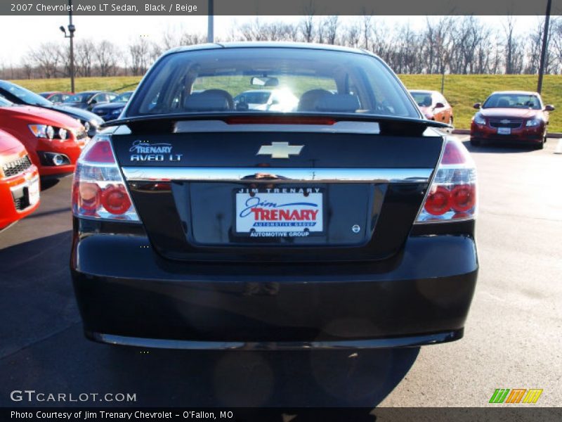 Black / Beige 2007 Chevrolet Aveo LT Sedan