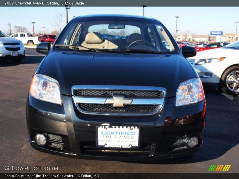 Black / Beige 2007 Chevrolet Aveo LT Sedan