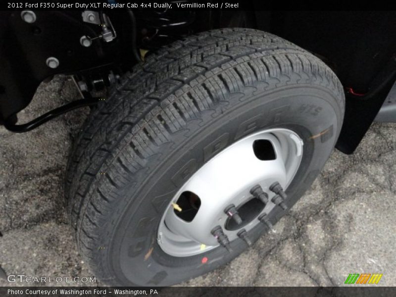 Vermillion Red / Steel 2012 Ford F350 Super Duty XLT Regular Cab 4x4 Dually