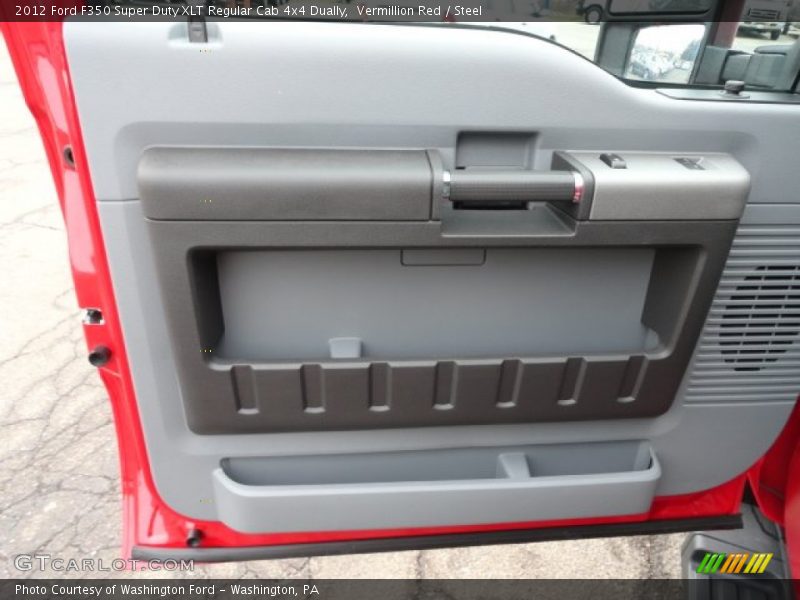Vermillion Red / Steel 2012 Ford F350 Super Duty XLT Regular Cab 4x4 Dually