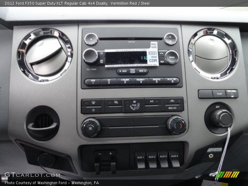 Controls of 2012 F350 Super Duty XLT Regular Cab 4x4 Dually