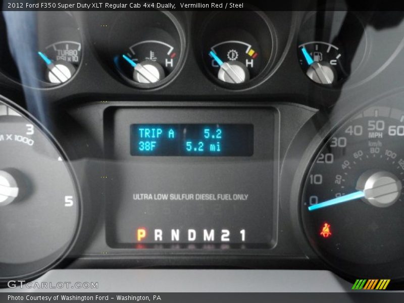 Vermillion Red / Steel 2012 Ford F350 Super Duty XLT Regular Cab 4x4 Dually