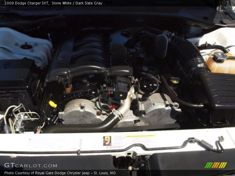 Stone White / Dark Slate Gray 2009 Dodge Charger SXT