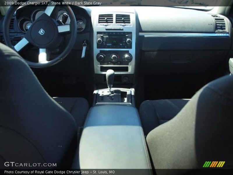 Stone White / Dark Slate Gray 2009 Dodge Charger SXT