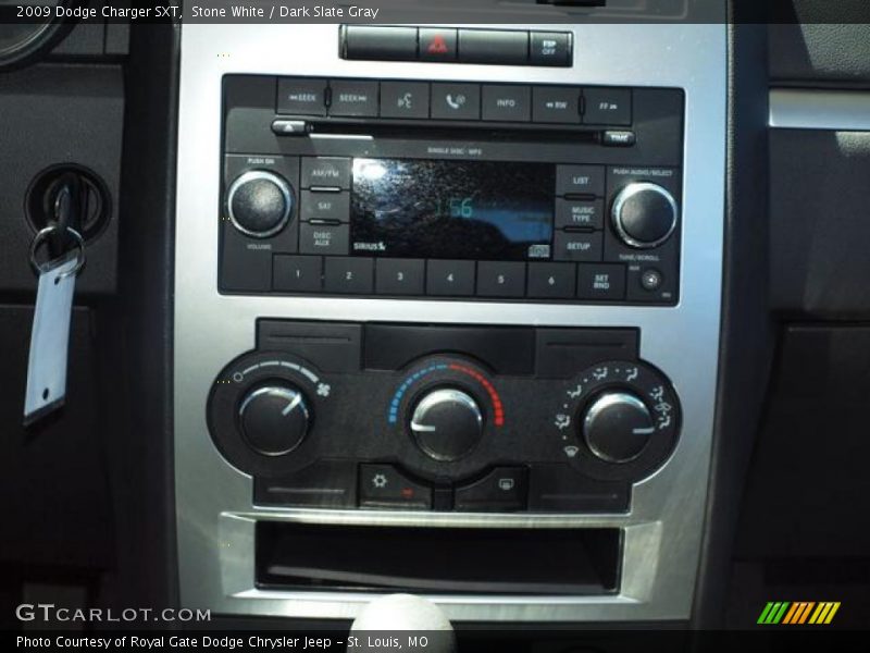 Stone White / Dark Slate Gray 2009 Dodge Charger SXT